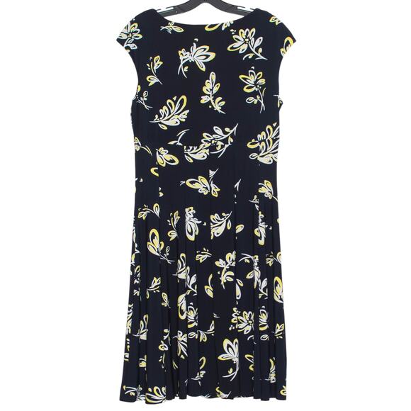 Lauren Ralph Lauren Dress Floral Slinky Cottage Boho Romantic Preppy Classic 12 - Picture 4 of 4